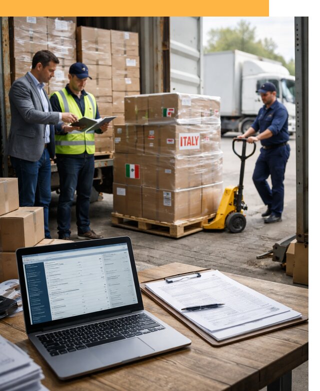 Доставка грузов из Италии: морские и авиаперевозки от 18670