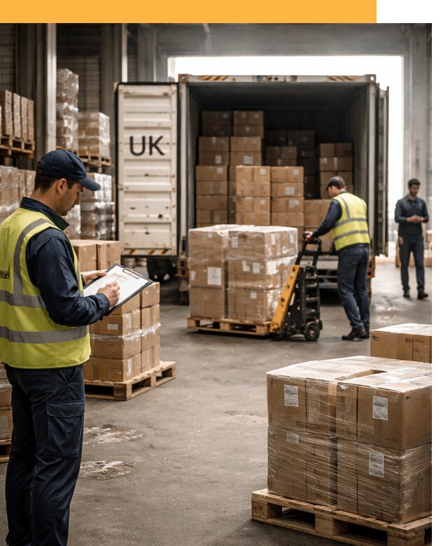 Доставка грузов из Великобритании с таможенным оформлением от 12965