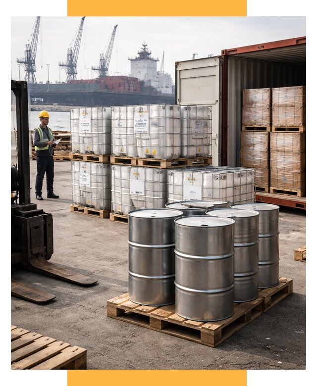 Доставка химического сырья из Индии от 259300 р. | СетСервис-Птт