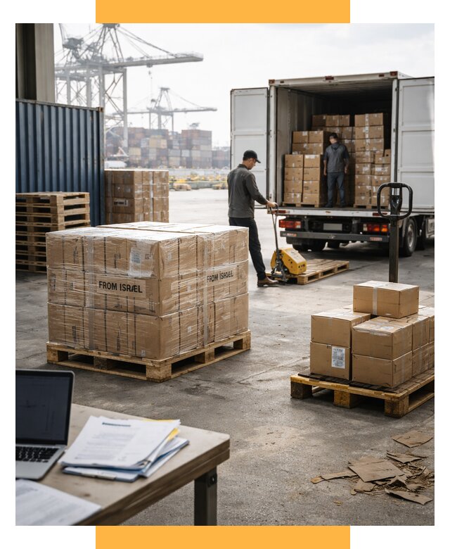Доставка грузов из Израиля от 15558 р., логистика от СетСервис-Птт