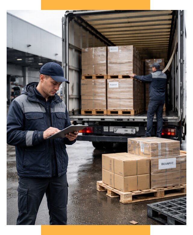 Доставка грузов из Беларуси от 15558 р. логистика СетСервис-Птт