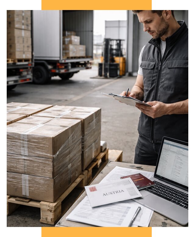 Доставка в Австрию от 67418 р. Логистика и экспорт СетСервис-Птт