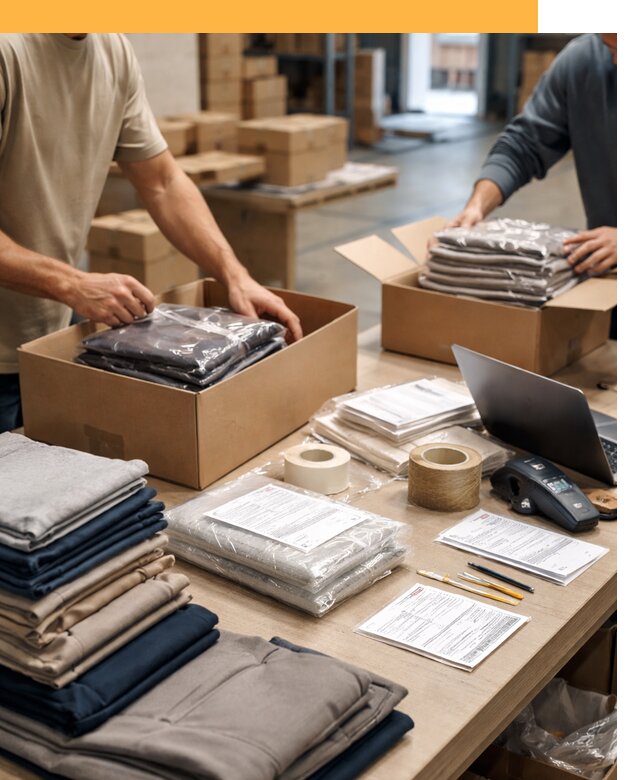 Перевозка одежды по миру от 7779 руб. с таможенным оформлением