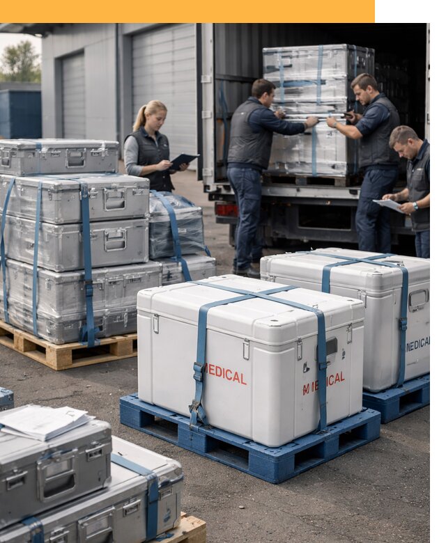 Перевозка медицинского оборудования по всему миру от 15558 руб